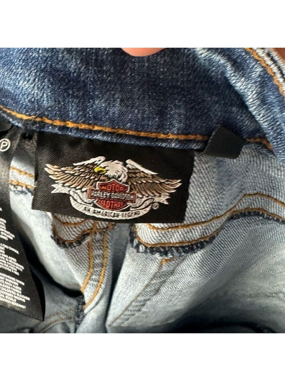 Harley Davidson Mid Rise Straight Leg Jeans - Picture 6 of 8